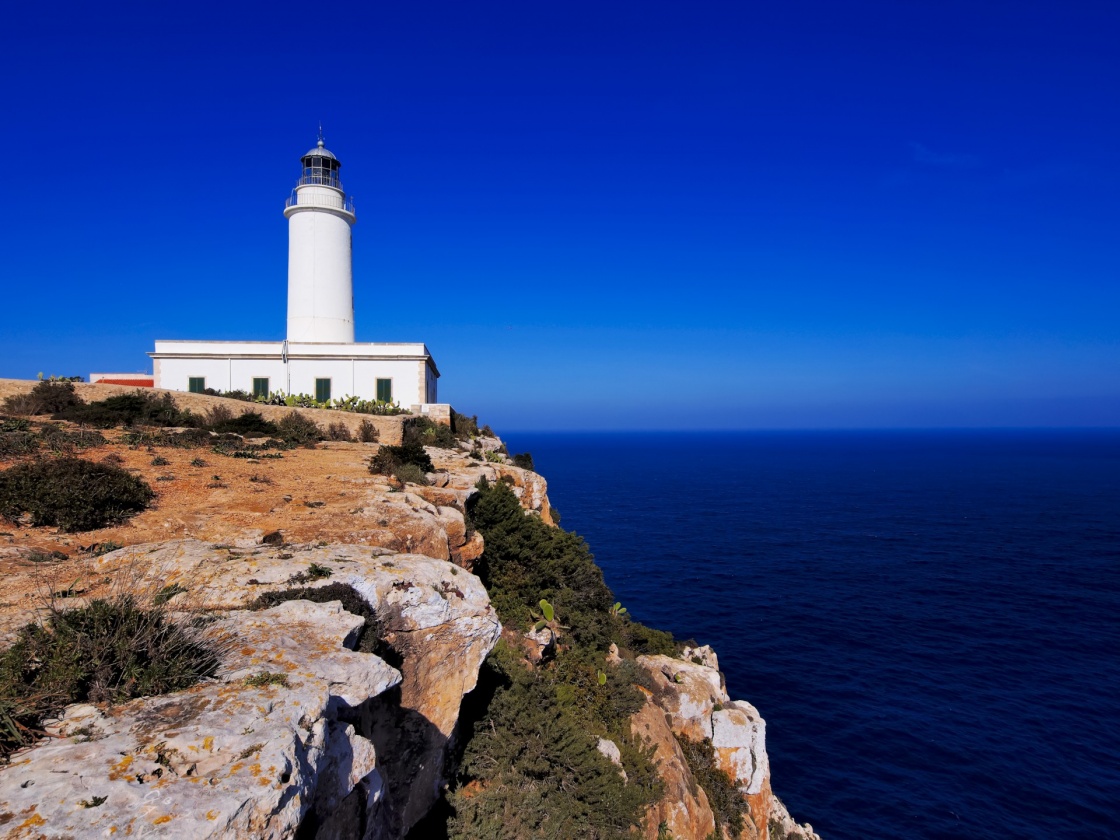 Lighthouse far de la Mola, Formentera, Balearic Islands, Spain